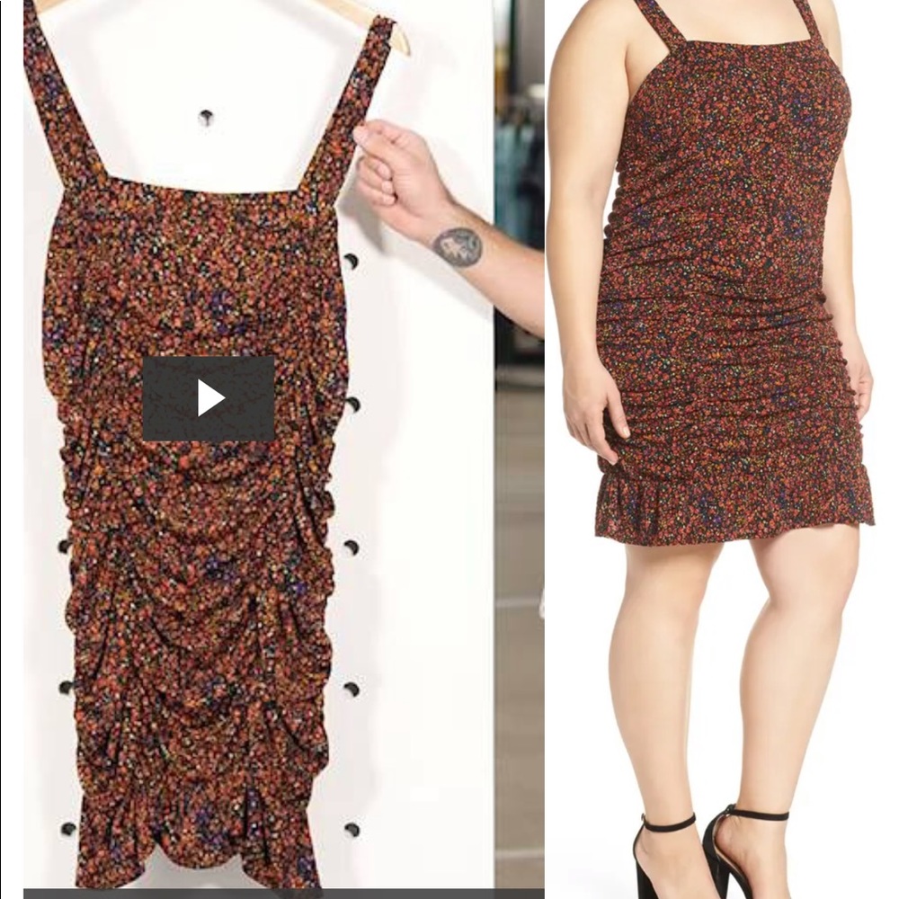 LEITH Floral Ruched Dress - Picture 6 of 7